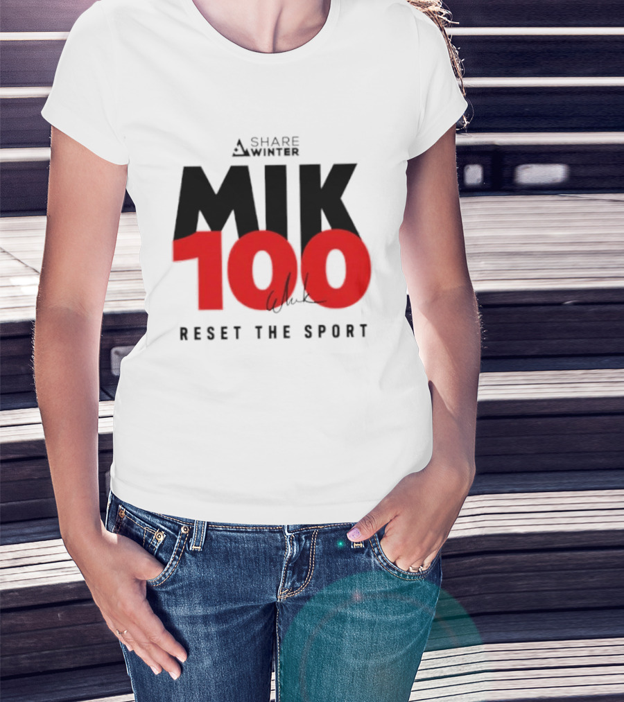 MIK 100 Reset The Sport A Share White T-Shirt