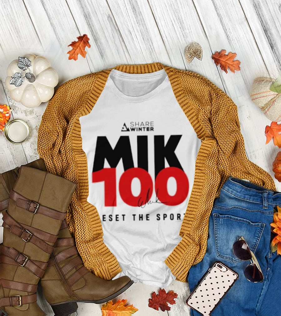 MIK 100 Reset the Sport A Share White T-Shirt