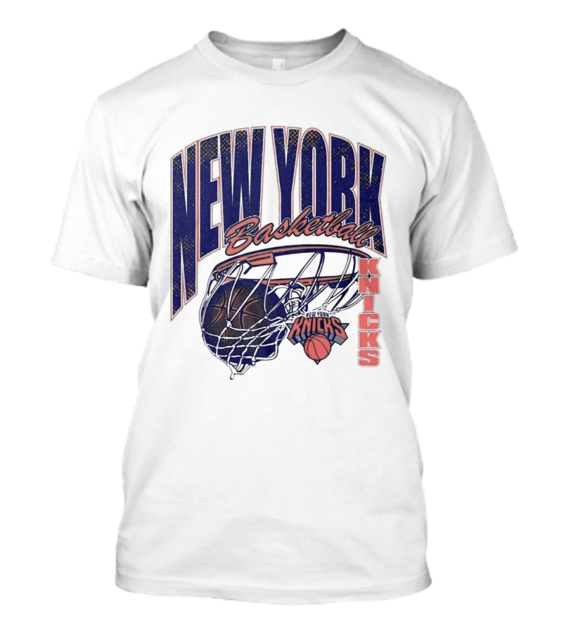 New York Basketball Knicks Net And Ball Swish T-Shirt