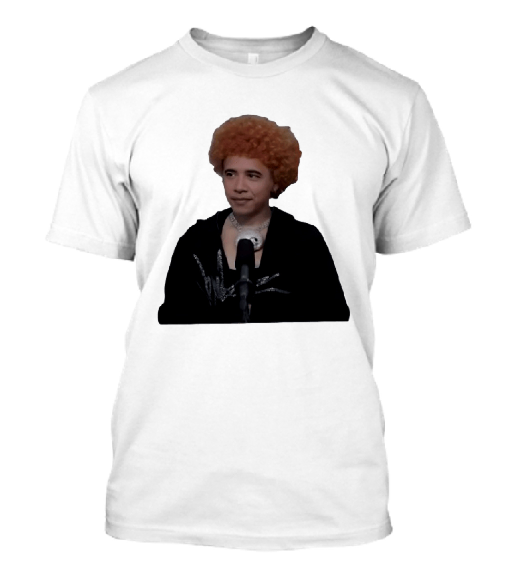 Obama Spice Meme Satirical Icon With Afro Wig T-Shirt
