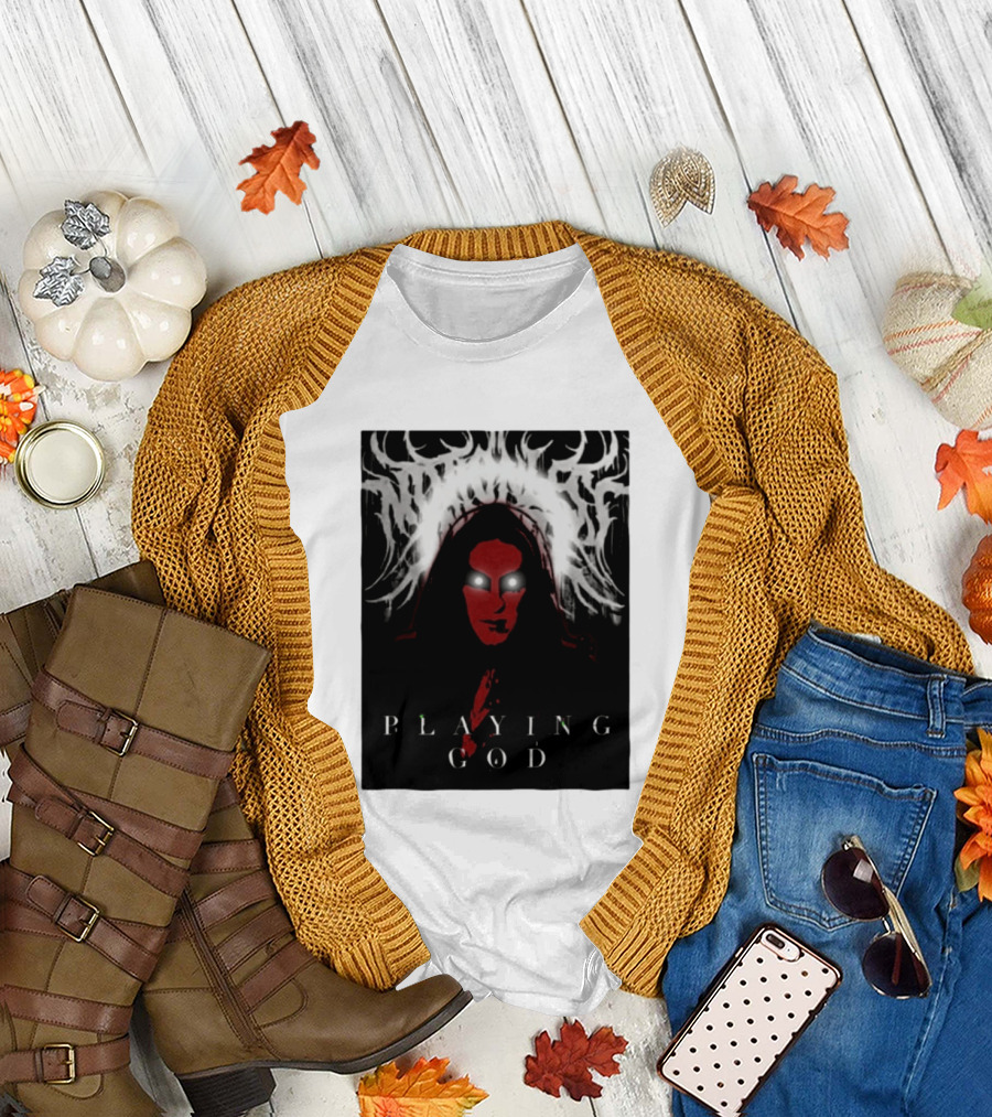 Notshiva Playing God Gothic Dark T-Shirt
