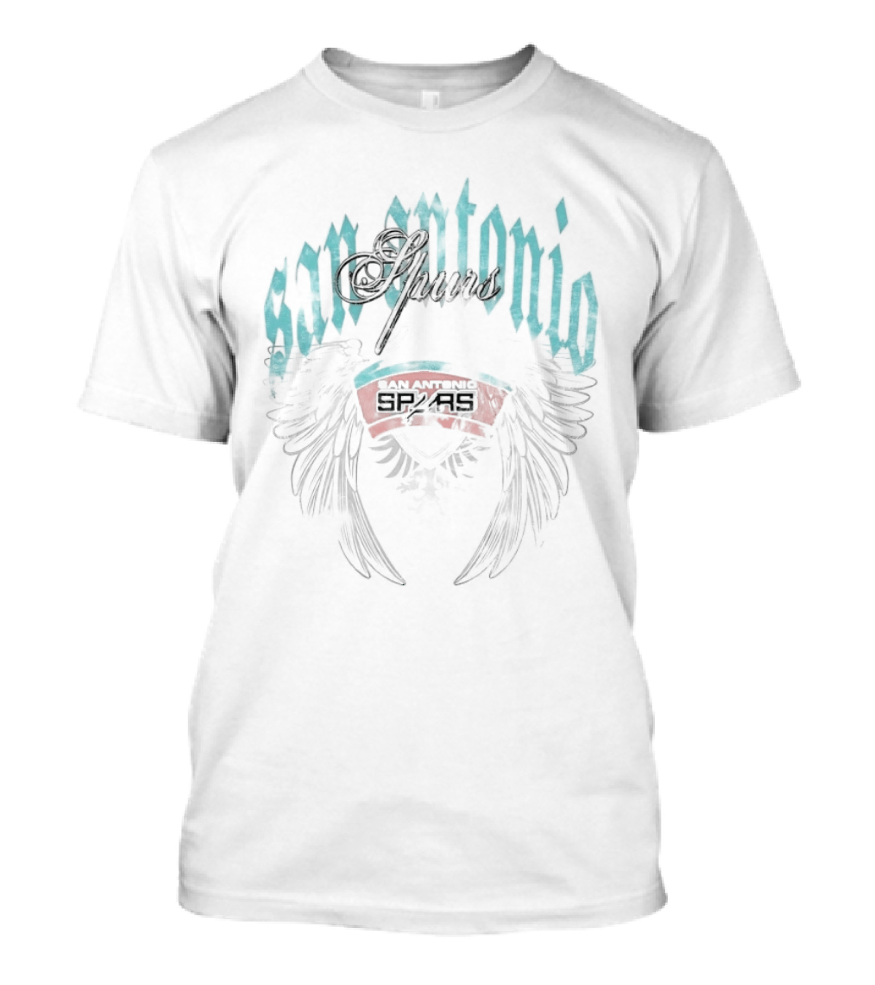 San Antonio Spurs Old English Classic Vintage Winged T-Shirt