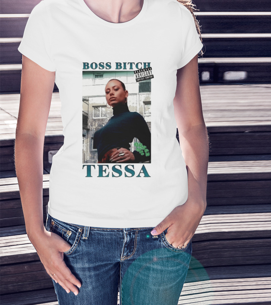 BOSS BITCH TESSA Explicit Content Warning T-Shirt