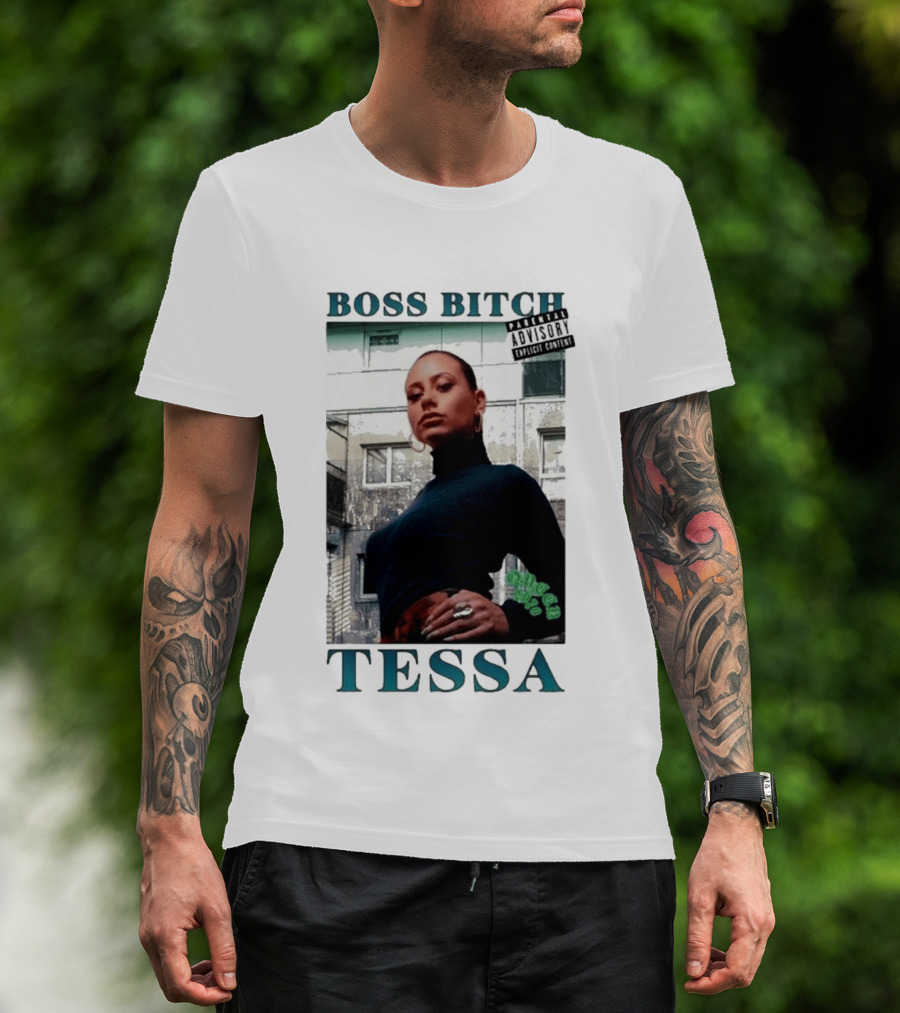 BOSS BITCH TESSA Explicit Content Warning T-Shirt