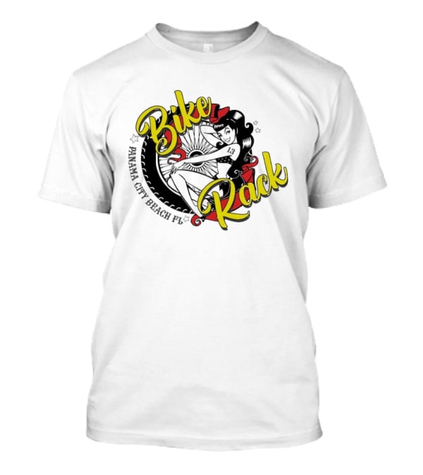 The Bike Rack Panama City Beach Florida Vintage Cycling T-Shirt