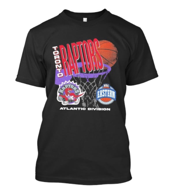 Toronto Raptors 90s Hardwood Classics Atlantic Division Eastern Basketball T-Shirt