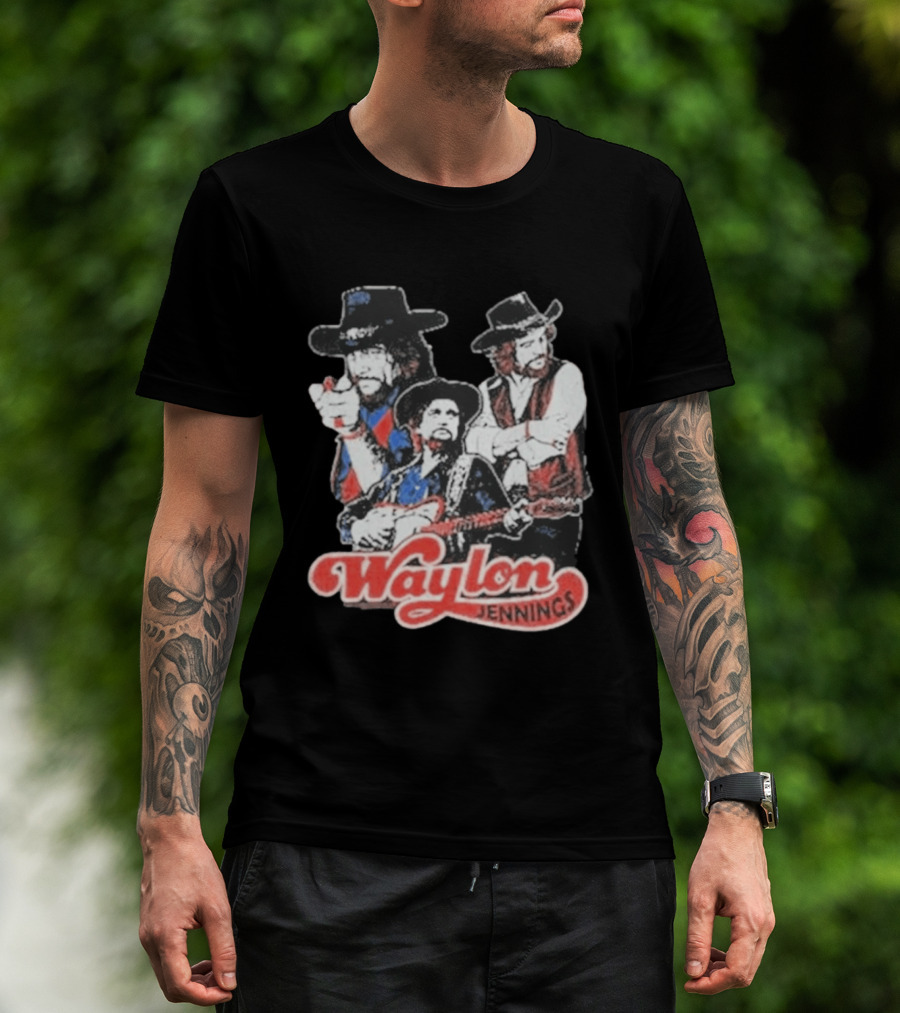 Waylon Jennings Cowboy Trio T-Shirt