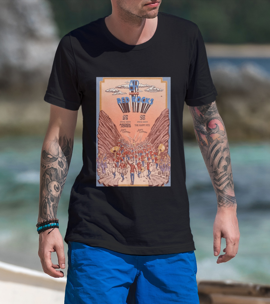 AJR Live At Red Rocks June 29 30 2026 Morrison CO Featuring Red Rocks With Special Guests Ardern Jones The Happy Fits T-Shirt