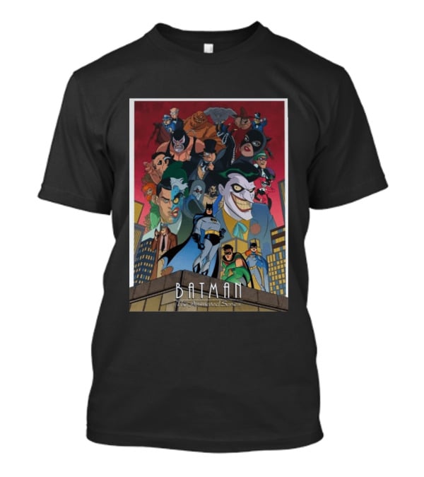 Batman The Animated Series 1992 Cast Villains Gotham City T-Shirt