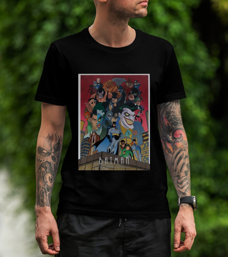 Batman The Animated Series 1992 Cast Villains Gotham City T-Shirt
