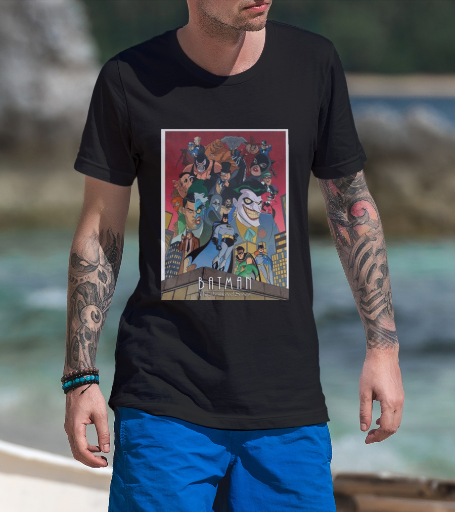 Batman The Animated Series 1992 Cast Villains Gotham City T-Shirt