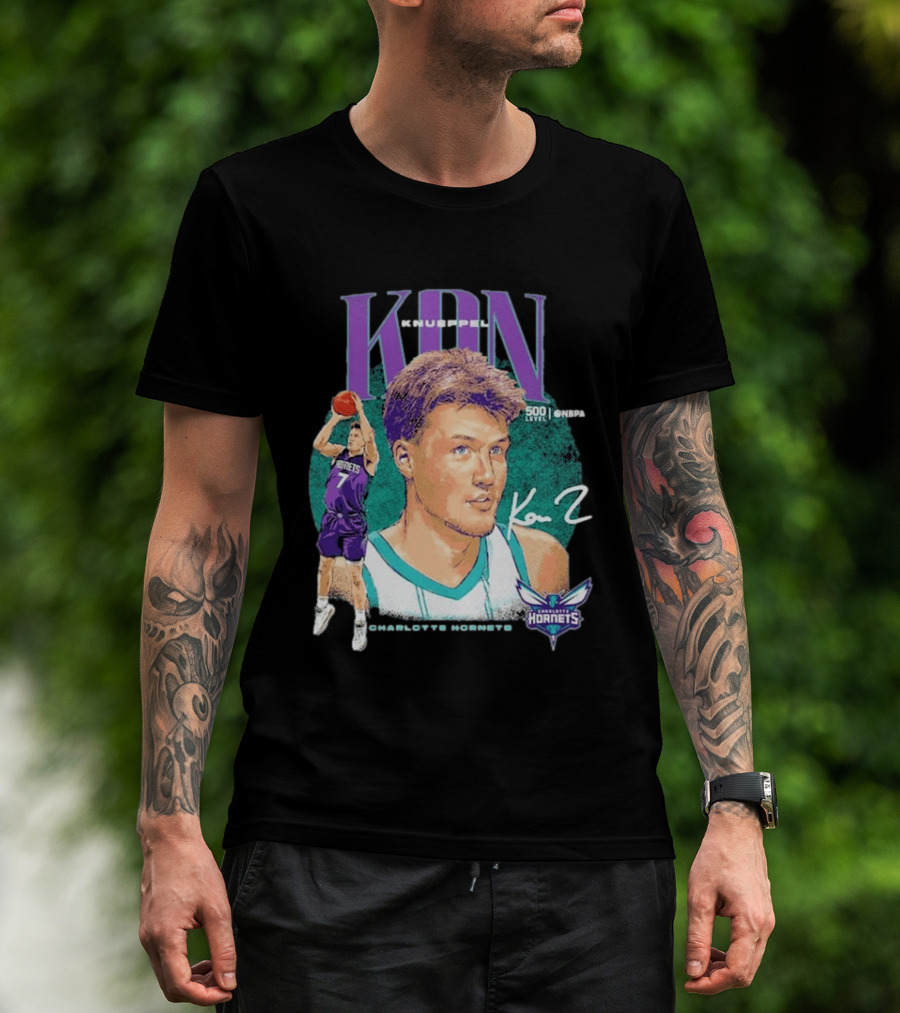 Kon Knueppel Charlotte Hornets Dual Player 500 Level NBA T-Shirt