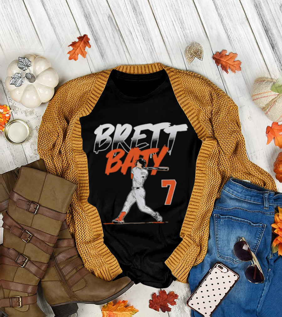 Brett Baty 7 New York Mets Slugger Swing T-Shirt