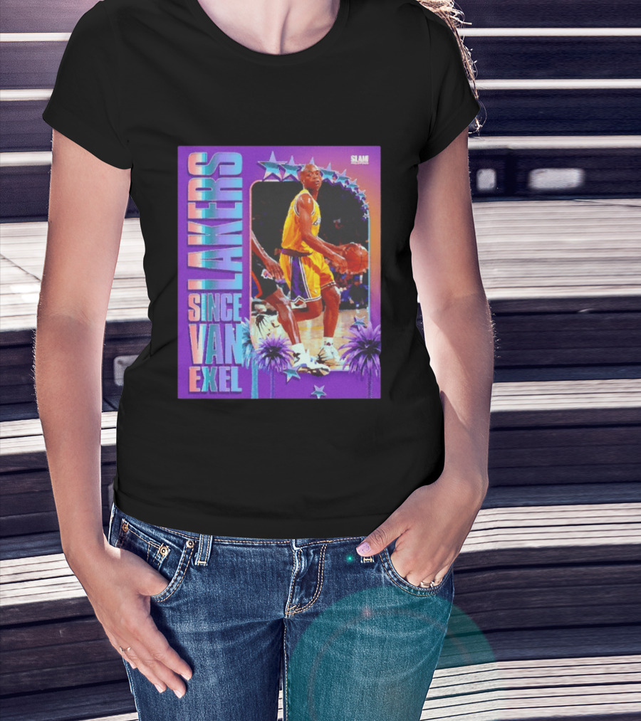 Lakers Since Van Exel SLAM Magazine Retro Basketball Legends T-Shirt
