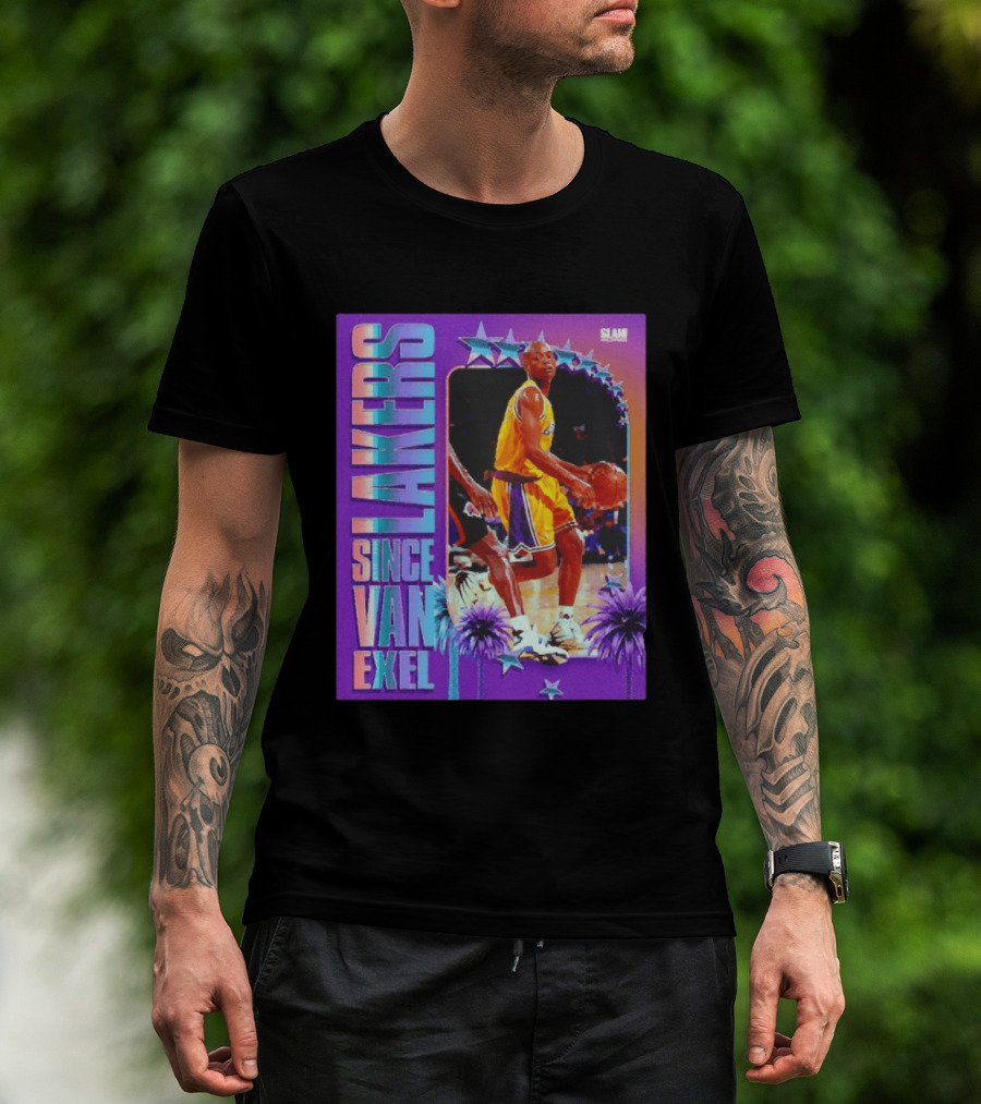 Lakers Since Van Exel SLAM Magazine Retro Basketball Legends T-Shirt