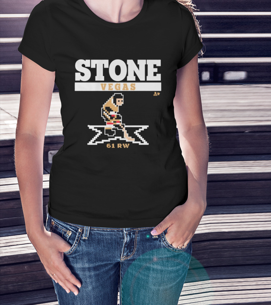 Stone Vegas Hockey 61 RW Pixel T-Shirt
