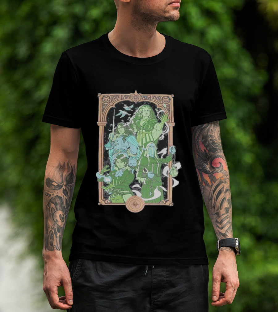 Critical Role Heroes Of Araman Seekers Tabletop Adventure Characters T-Shirt