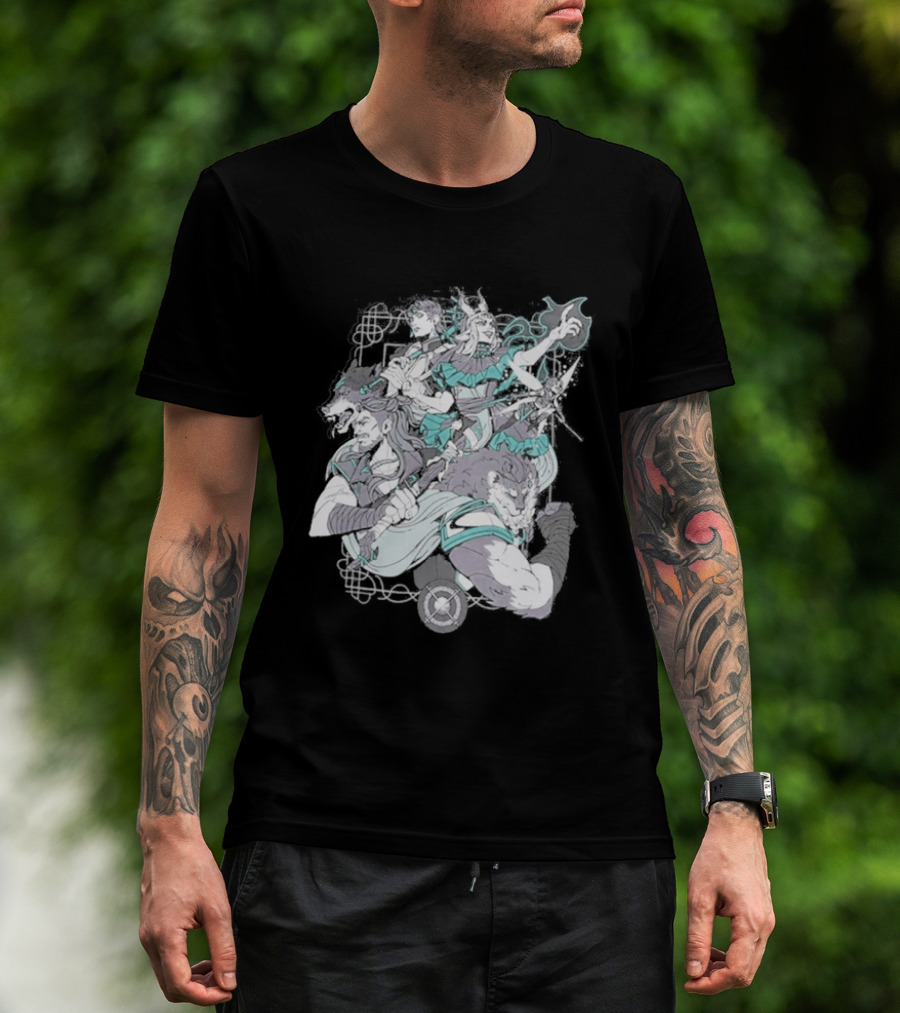 Critical Role Heroes Araman Soldiers Legendary Fantasy Characters T-Shirt