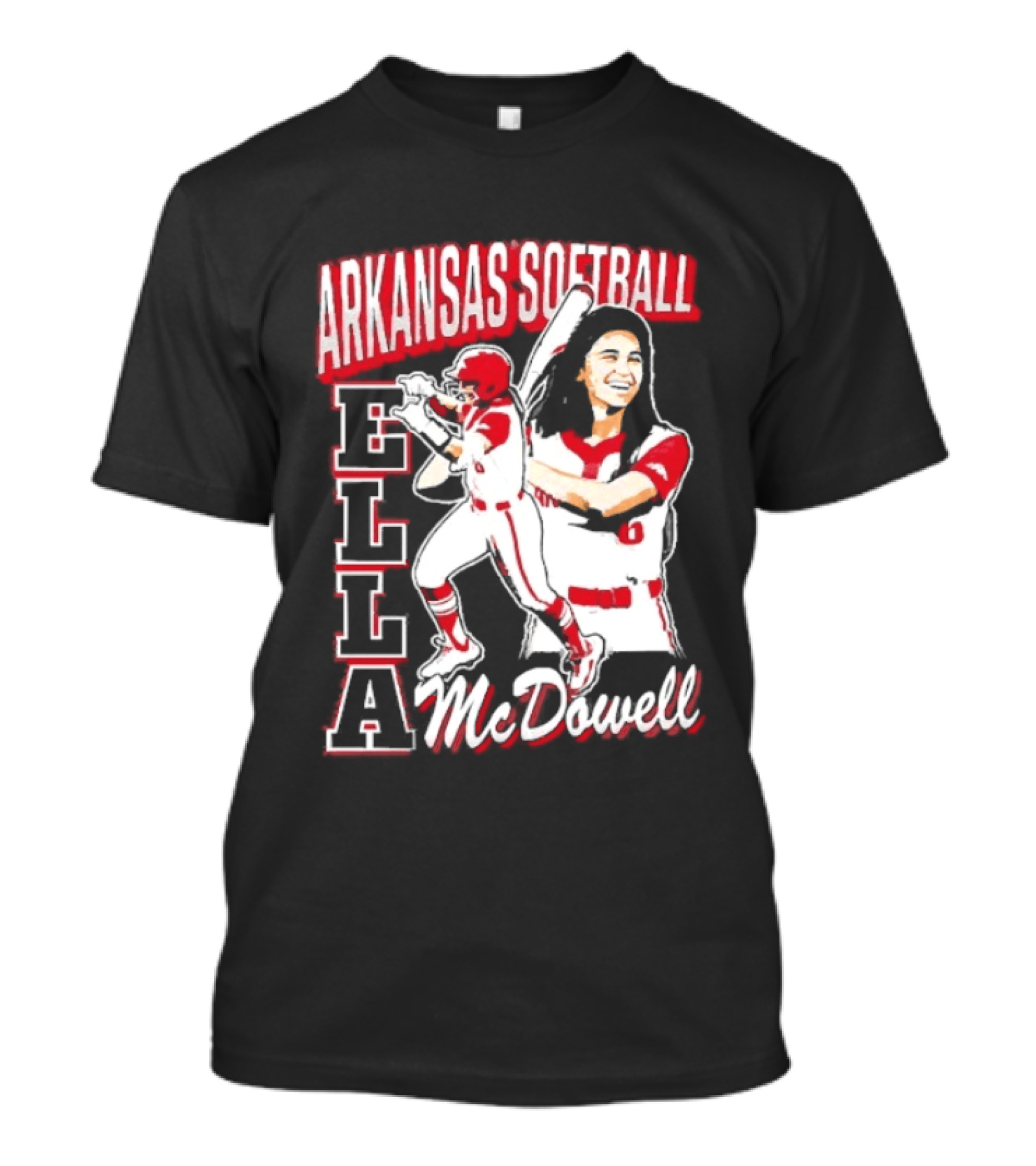 Ella McDowell Arkansas Softball Player Team Spirit T-Shirt