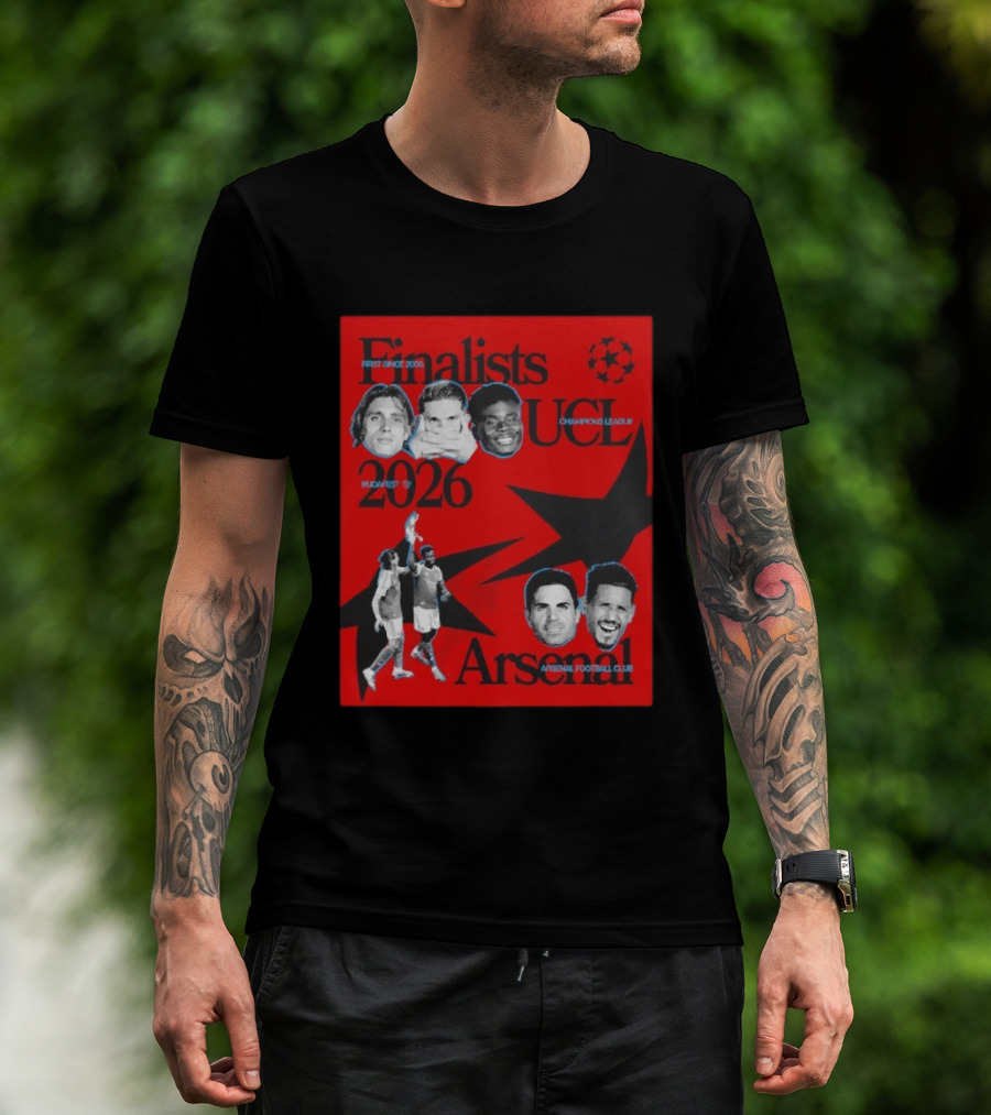 Finalists UCL 2026 Arsenal Champions League First Since 2006 Budapest T-Shirt