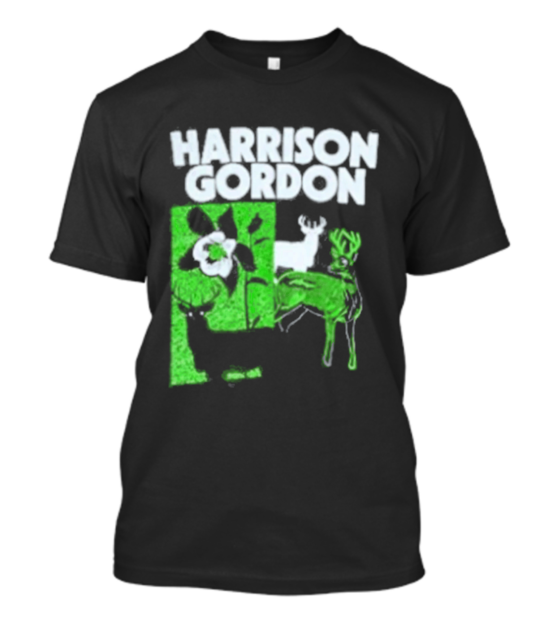 Harrison Gordon Tour Nature Wildlife Deer Flower T-Shirt