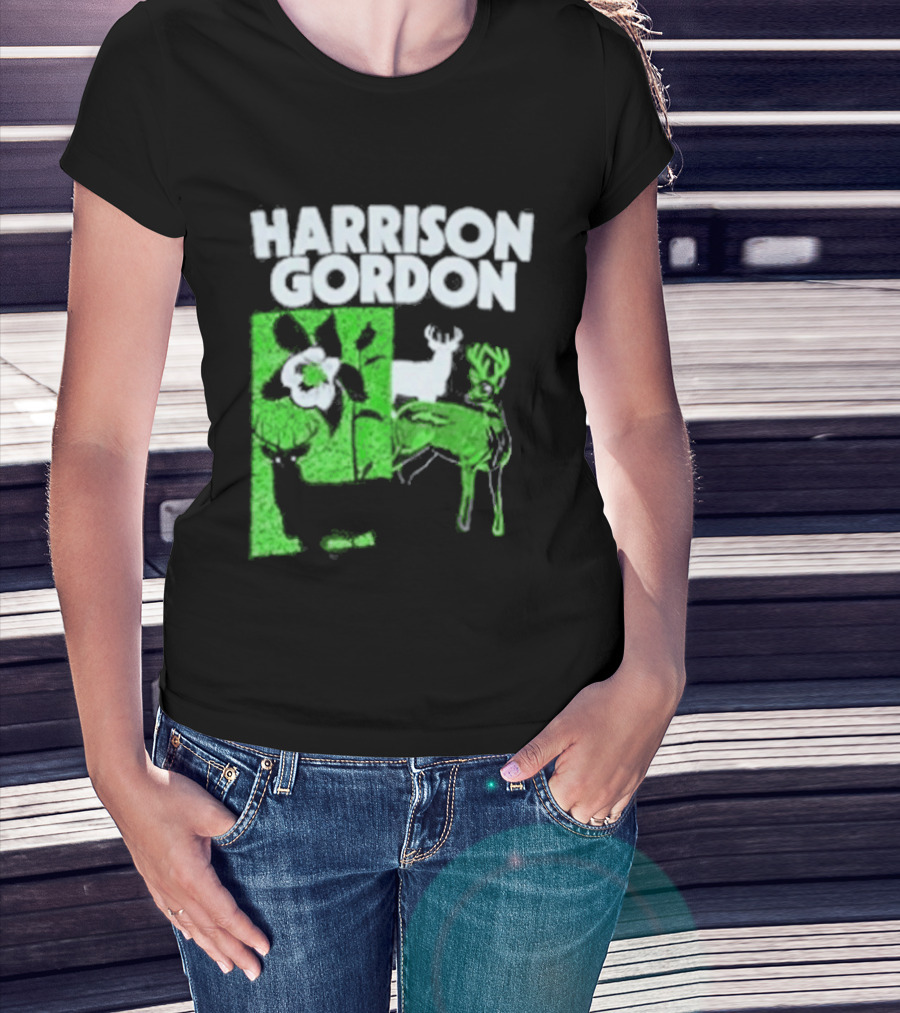 Harrison Gordon Tour Nature Wildlife Deer Flower T-Shirt