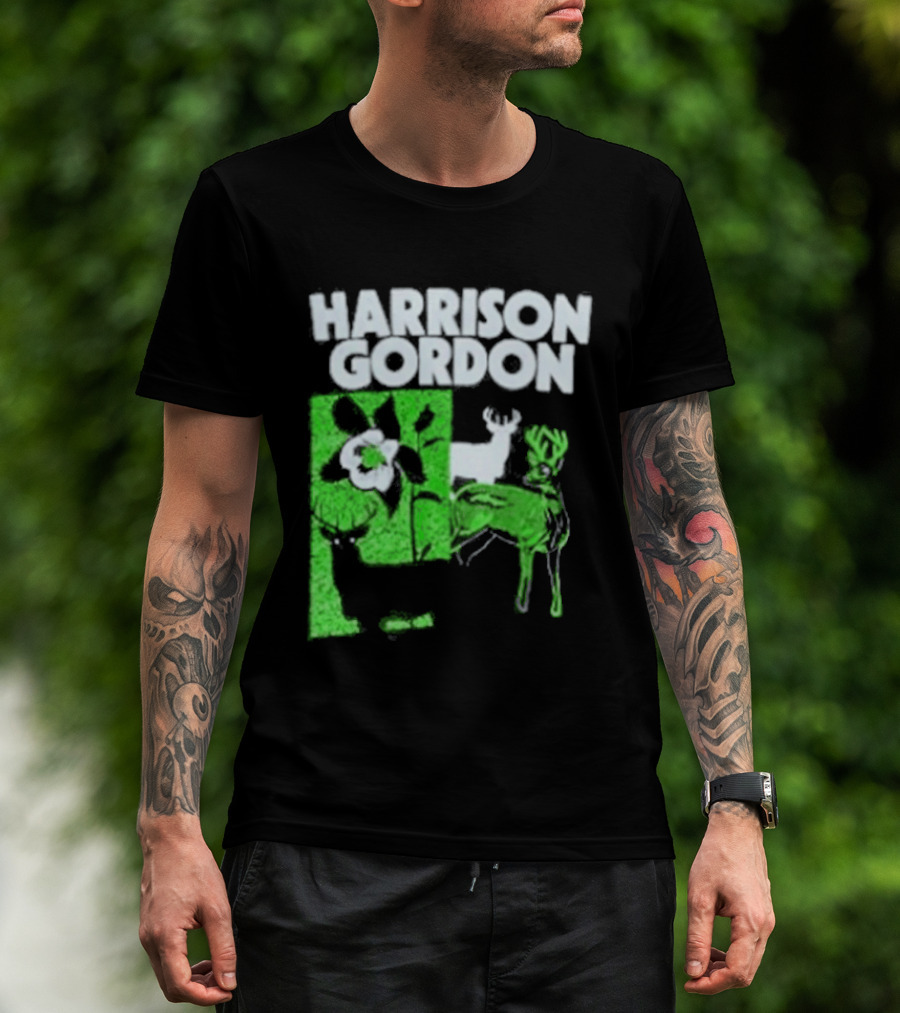 Harrison Gordon Tour Nature Wildlife Deer Flower T-Shirt