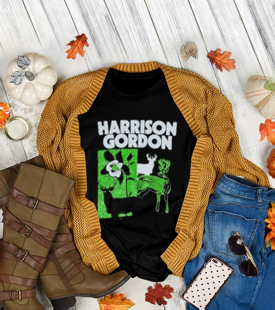 Harrison Gordon Tour Nature Wildlife Deer Flower T-Shirt