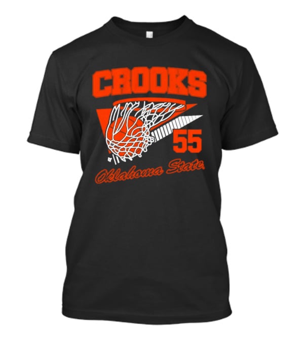 Crooks 55 Oklahoma State Basketball Swish T-Shirt