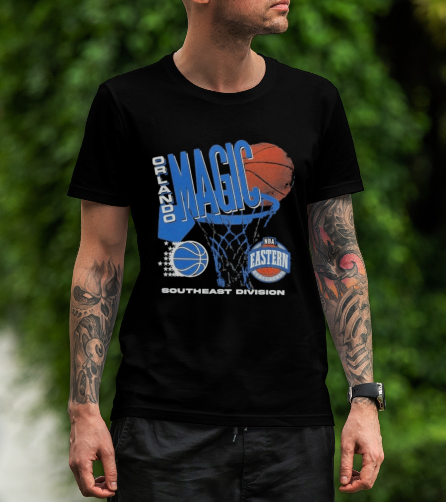 Orlando Magic 90s Hardwood Classics Southeast Division NBA Eastern Conference Basketball T-Shirt