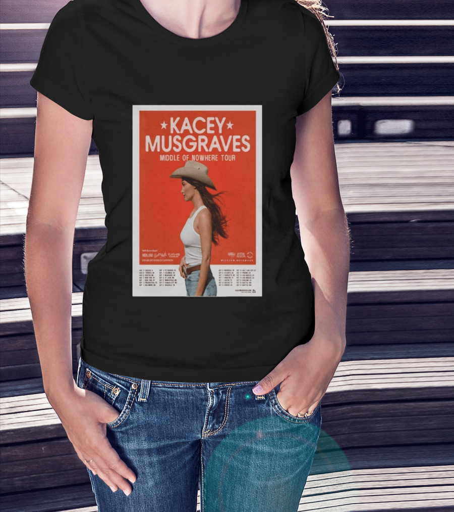 Kacey Musgraves Middle Of Nowhere Tour 2026 Concert Country Music Event T-Shirt
