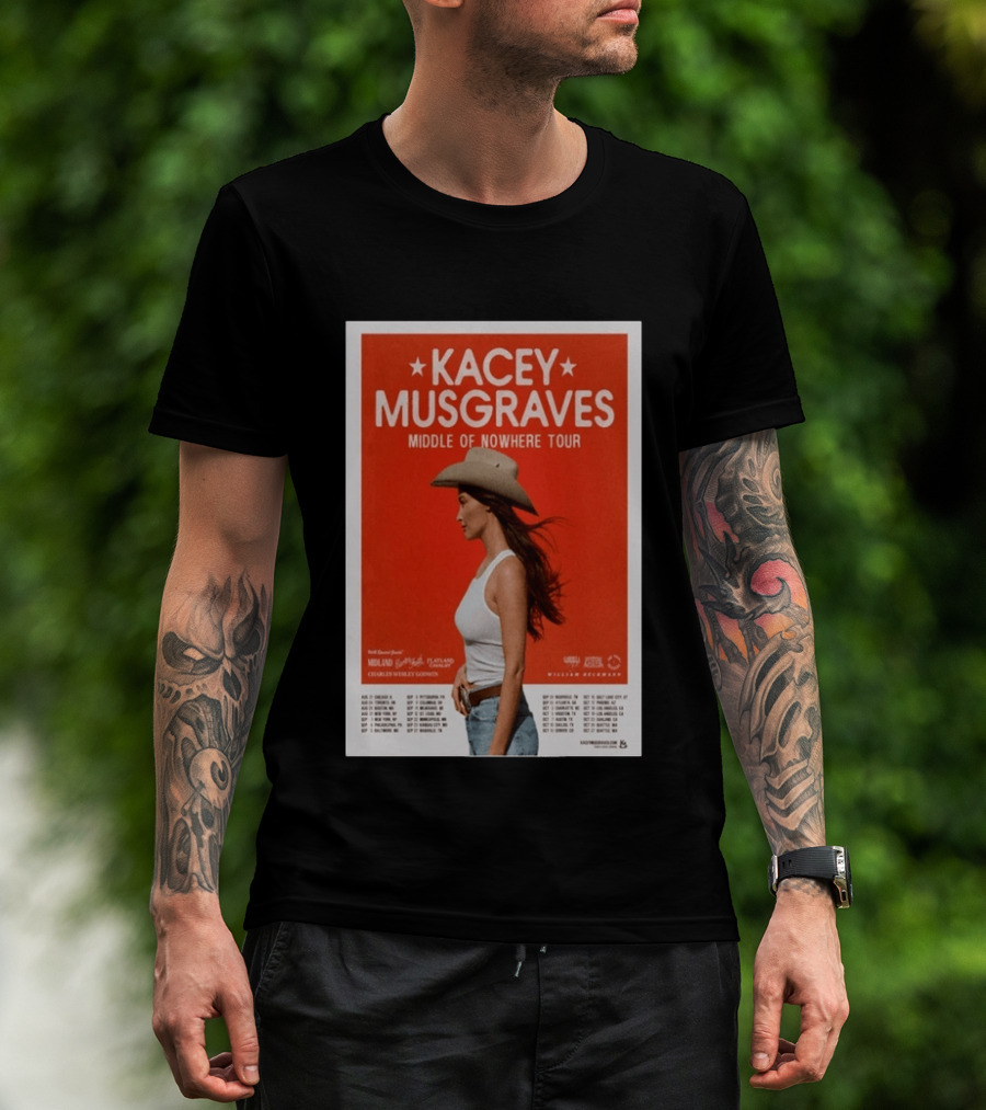 Kacey Musgraves Middle Of Nowhere Tour 2026 Concert Country Music Event T-Shirt