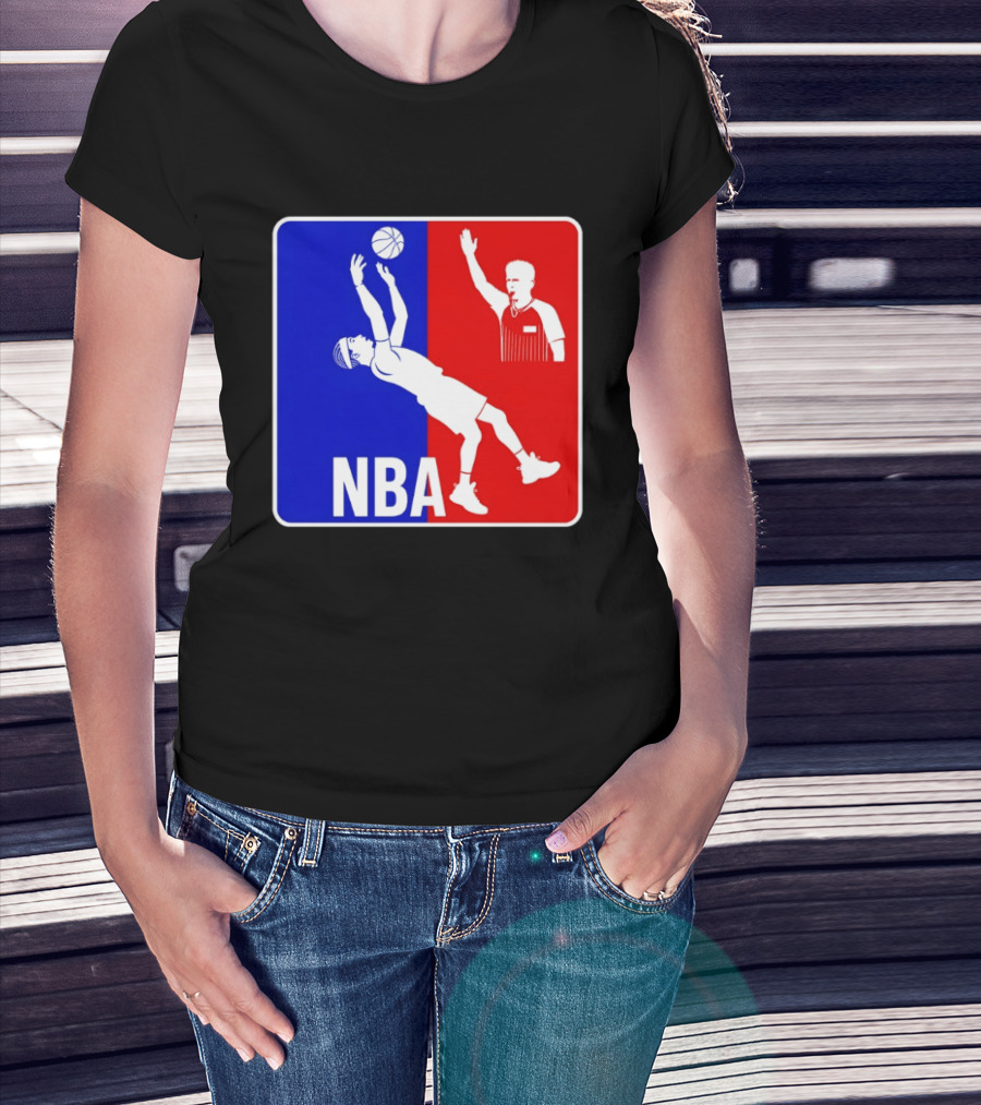 NBA 2026 SGA Flopping Moment OKC Thunder With Referee T-Shirt
