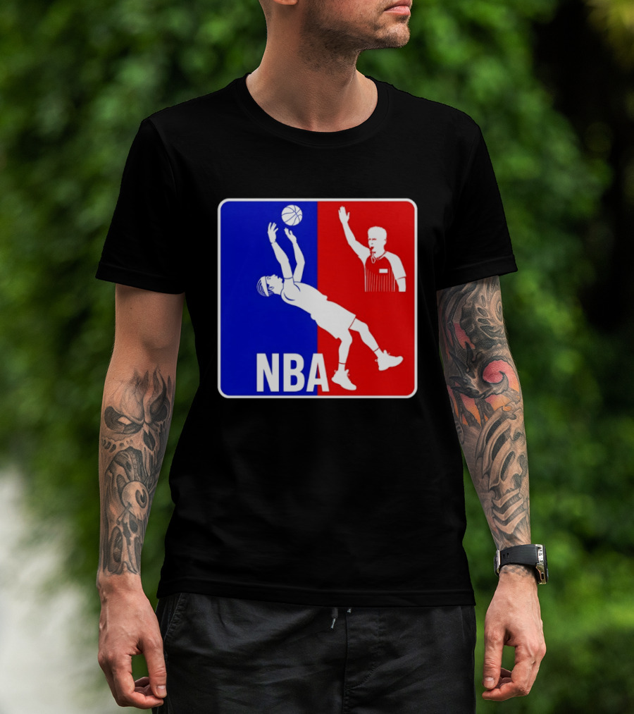 NBA 2026 SGA Flopping Moment OKC Thunder With Referee T-Shirt