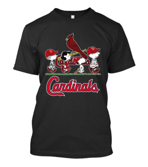 St. Louis Cardinals Peanuts Snoopy Charlie Brown Lucy Baseball T-Shirt