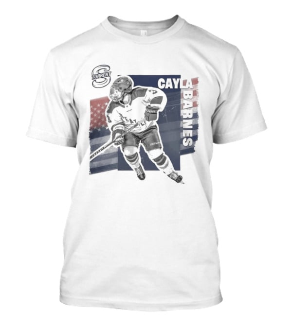Cayla Barnes Ice Hockey Team PWHL 2026 Blue Red T-Shirt