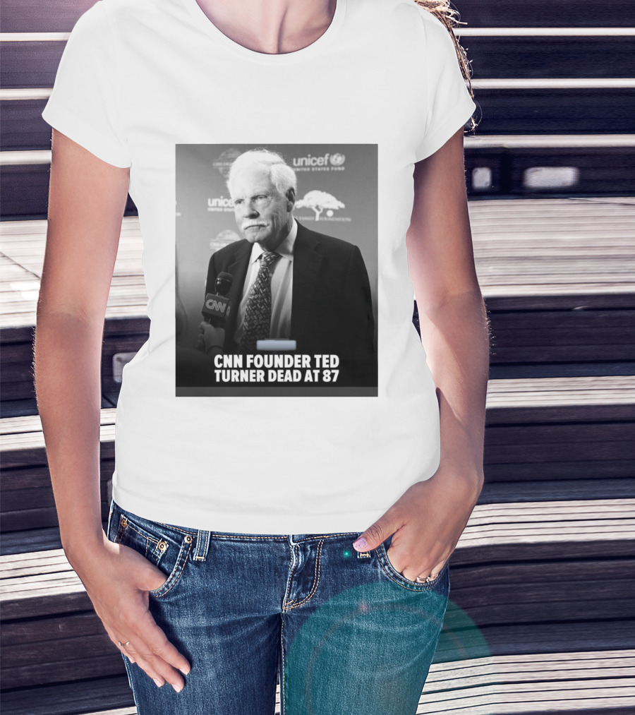 CNN Founder Ted Turner Dead At 87 UNICEF Interview T-Shirt