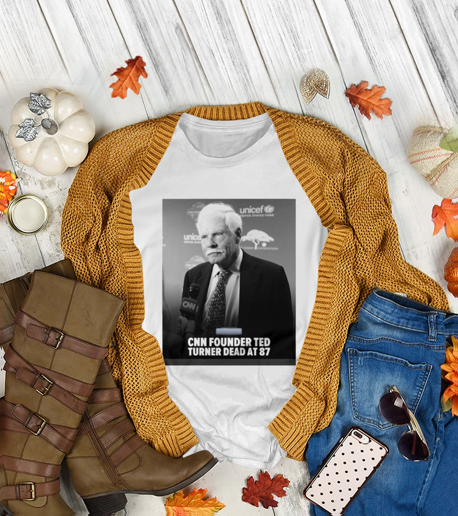 CNN Founder Ted Turner Dead at 87 UNICEF Interview T-Shirt