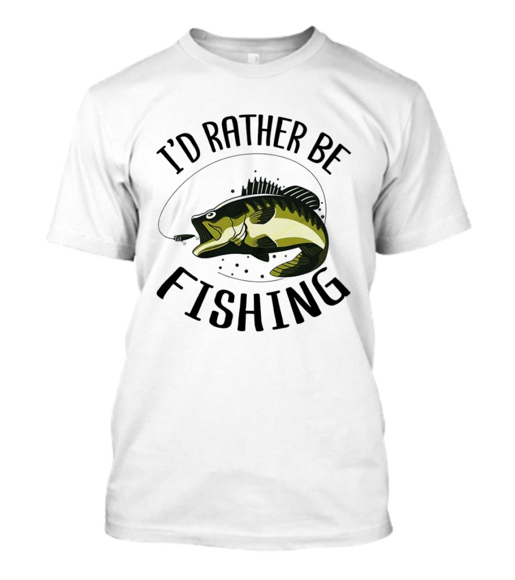 I'd Rather Be Fishing Bass Hook T-Shirt