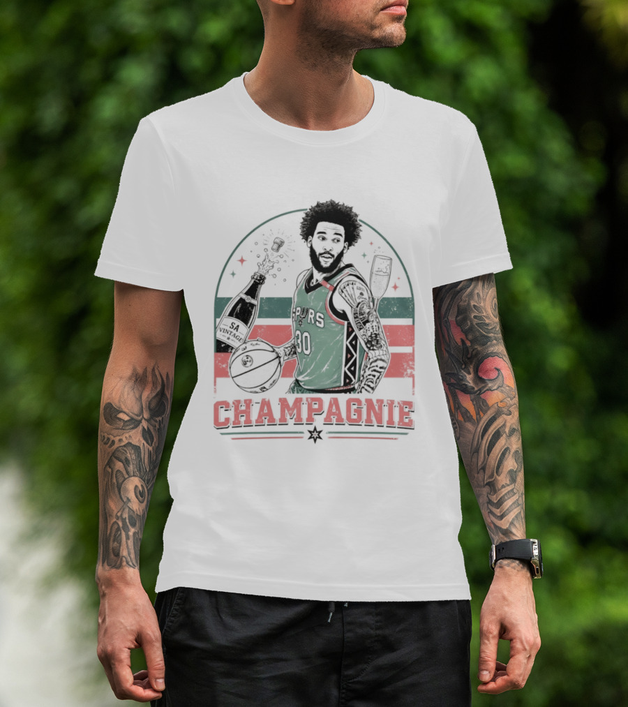 Julian Champagnie San Antonio Spurs Basketball 90s T-Shirt