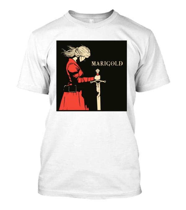 Marigold Witch Bolt Warrior Woman With Sword T-Shirt