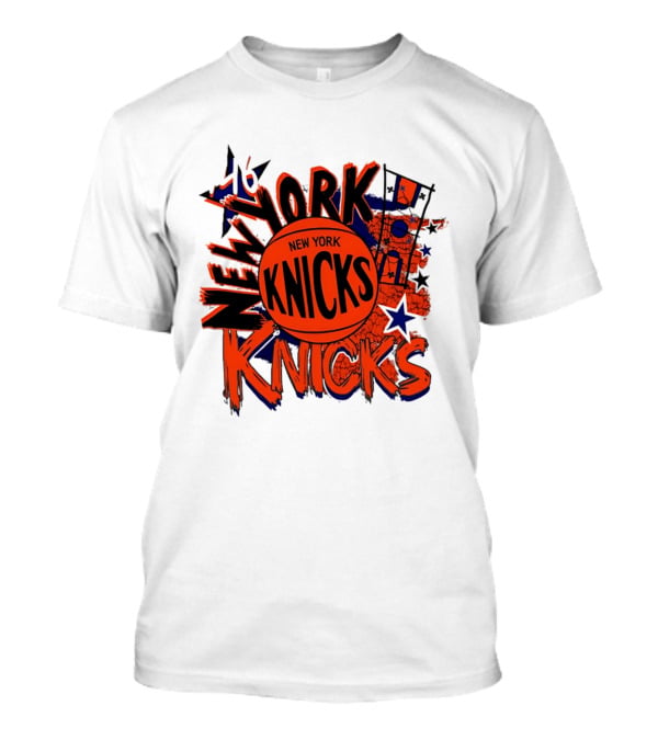 New York Knicks Hardwood Classics Play By Play Vintage Team Basketball T-Shirt