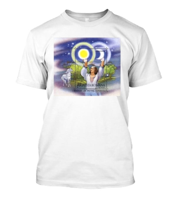 Posta Romana Basme De Petre Ispirescu Greuceanu Romania 1987 Stamps Bedtime Stories T-Shirt