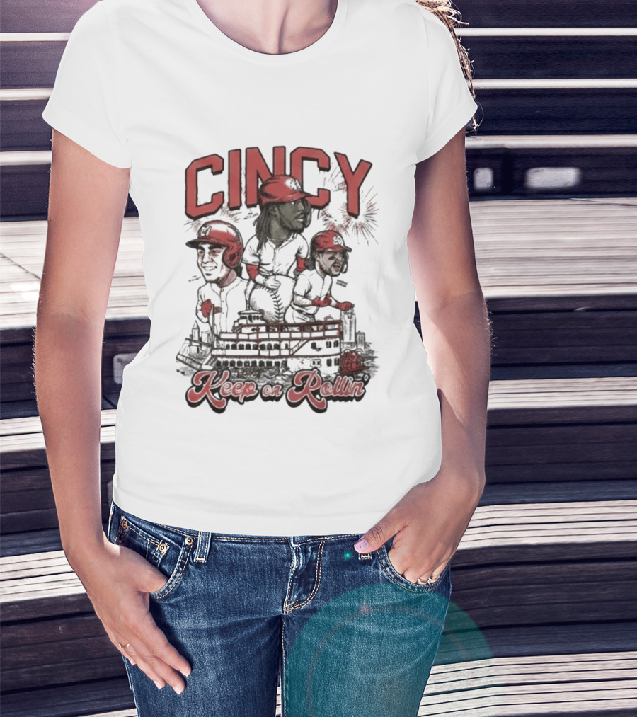 Cincy Keep On Rollin Ted Karras FC Cincinnati 513 Day T-Shirt