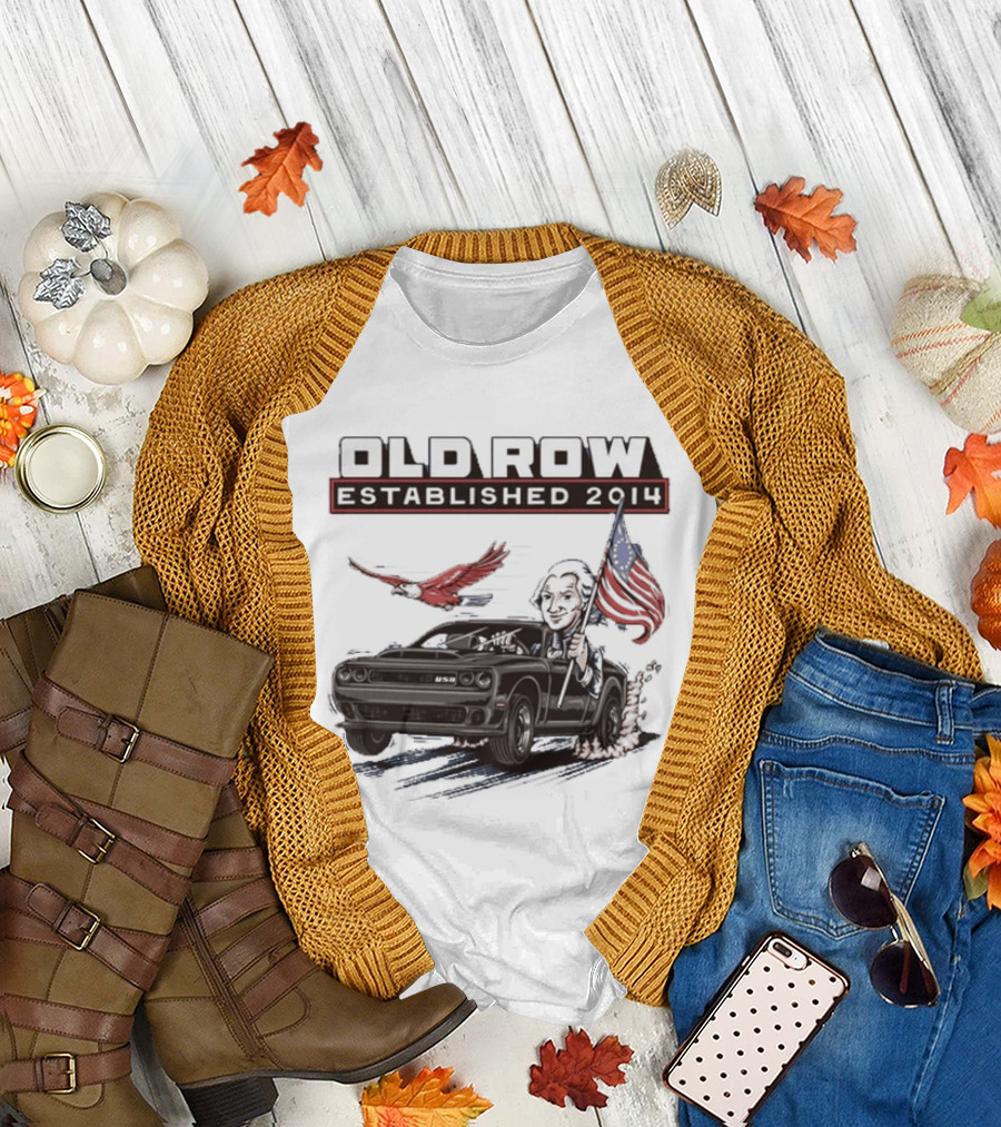 Old Row Established 2010 American Flag and Bald Eagle Patriotic T-Shirt