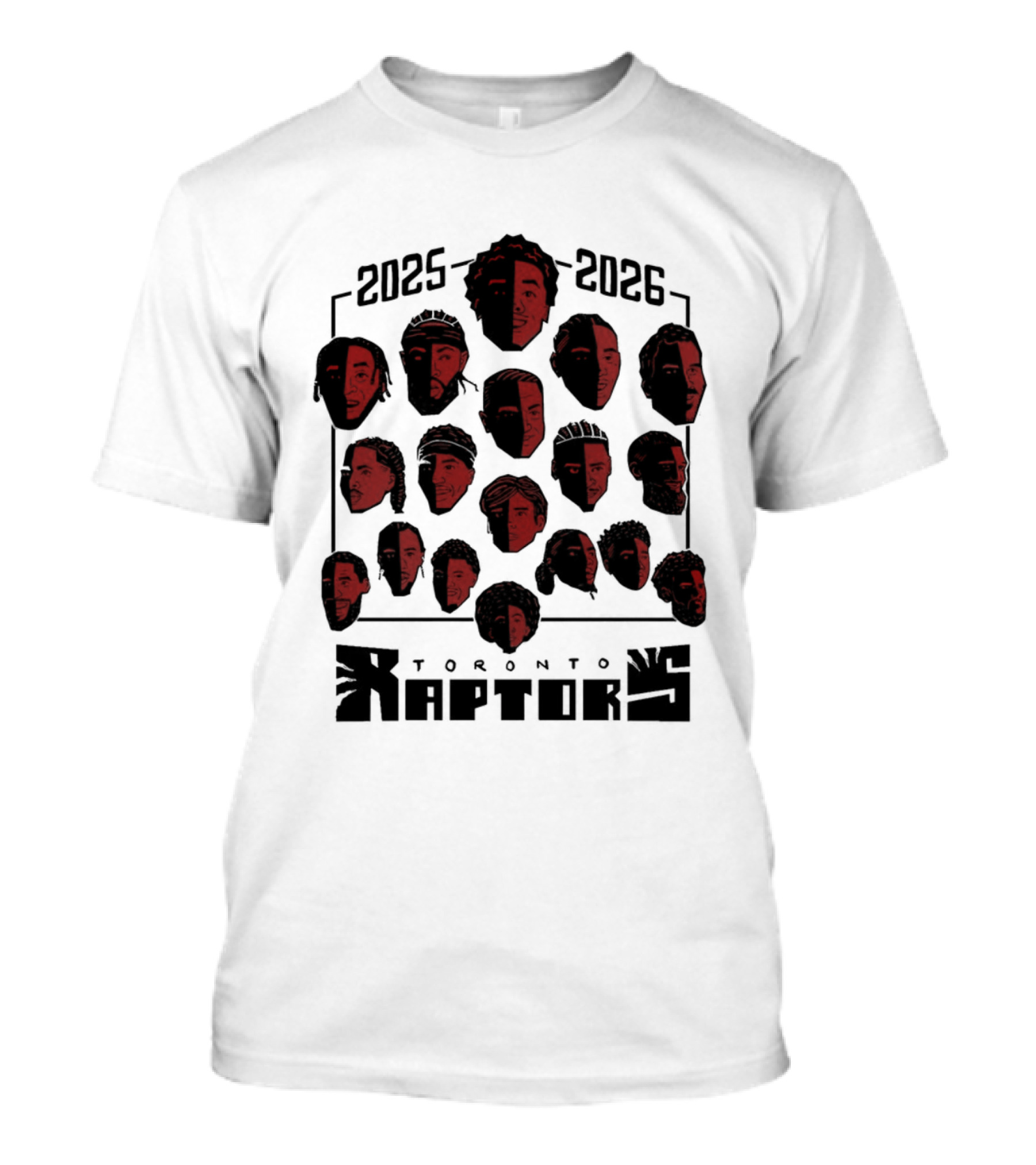 2025 2026 Toronto Raptors Team Roster NBA Season T-Shirt