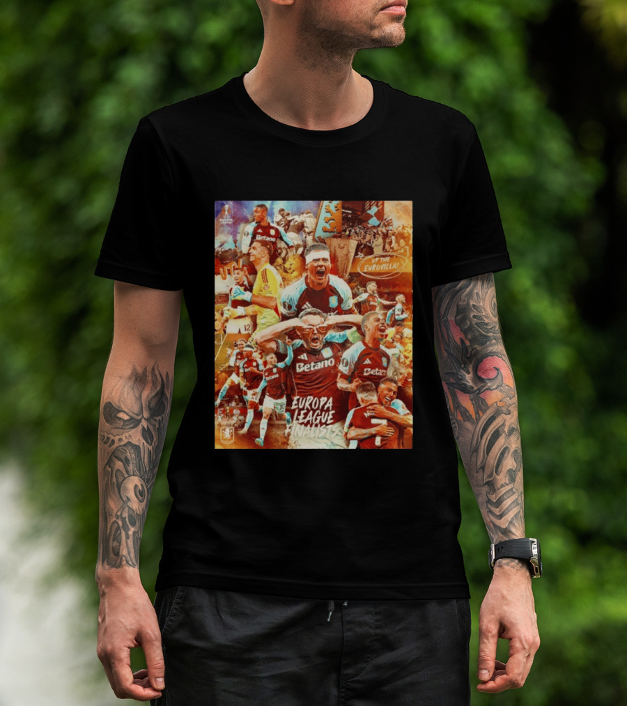 Aston Villa FC Europa League UTV Eurovilla Celebration T-Shirt