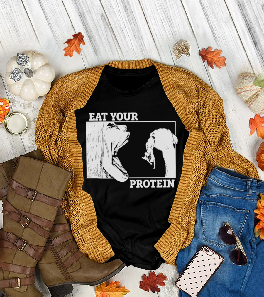 Attack on Titan Eat Your Protein Anime Eaten Scene T-Shirt