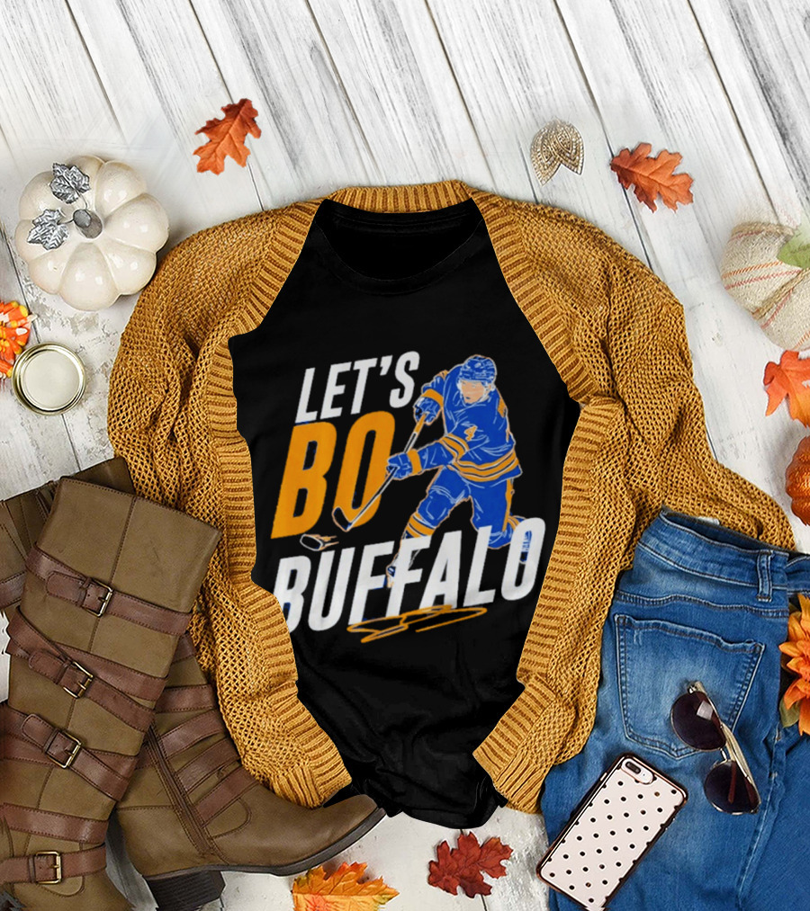 Let's Bo Buffalo Hockey Bowen Byram Buffalo Sabres T-Shirt
