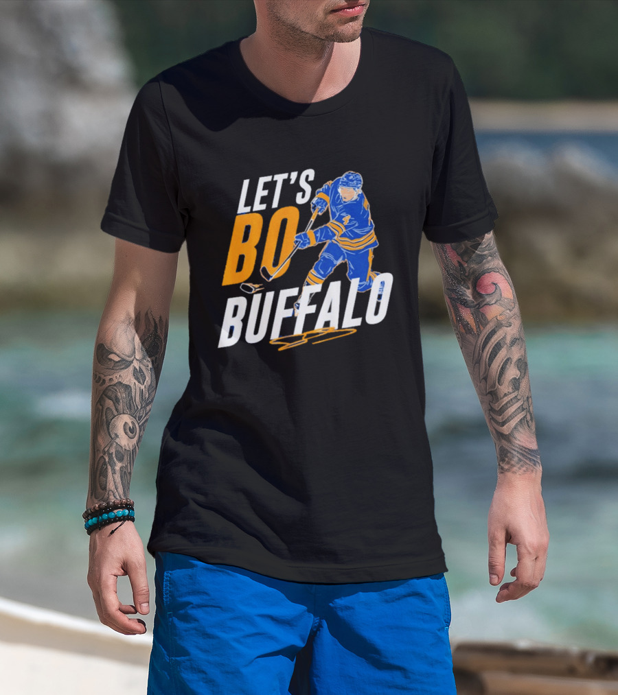 Let's Bo Buffalo Hockey Bowen Byram Buffalo Sabres T-Shirt